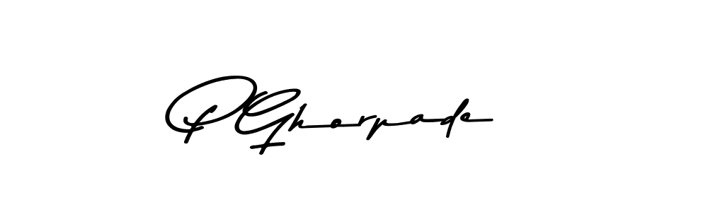 Use a signature maker to create a handwritten signature online. With this signature software, you can design (Asem Kandis PERSONAL USE) your own signature for name P Ghorpade. P Ghorpade signature style 9 images and pictures png