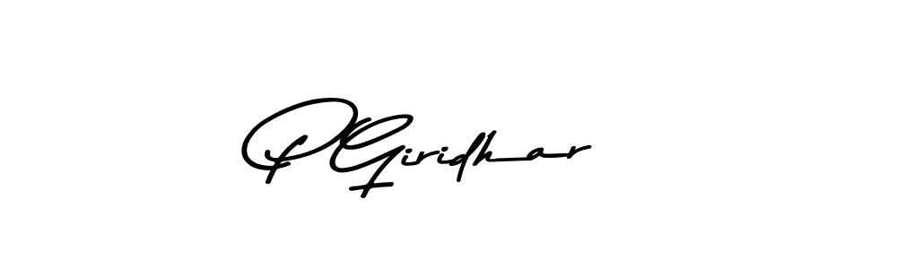 if you are searching for the best signature style for your name P Giridhar. so please give up your signature search. here we have designed multiple signature styles  using Asem Kandis PERSONAL USE. P Giridhar signature style 9 images and pictures png