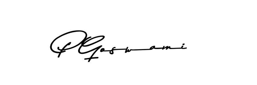 if you are searching for the best signature style for your name P Goswami. so please give up your signature search. here we have designed multiple signature styles  using Asem Kandis PERSONAL USE. P Goswami signature style 9 images and pictures png
