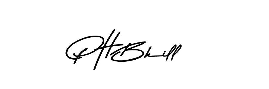 Use a signature maker to create a handwritten signature online. With this signature software, you can design (Asem Kandis PERSONAL USE) your own signature for name P H Bhill. P H Bhill signature style 9 images and pictures png