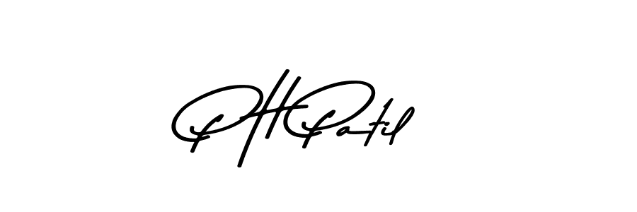 Design your own signature with our free online signature maker. With this signature software, you can create a handwritten (Asem Kandis PERSONAL USE) signature for name P H Patil. P H Patil signature style 9 images and pictures png