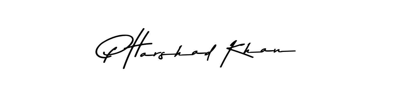 Make a beautiful signature design for name P Harshad Khan. Use this online signature maker to create a handwritten signature for free. P Harshad Khan signature style 9 images and pictures png