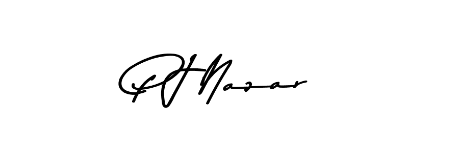 Also You can easily find your signature by using the search form. We will create P J Nazar name handwritten signature images for you free of cost using Asem Kandis PERSONAL USE sign style. P J Nazar signature style 9 images and pictures png