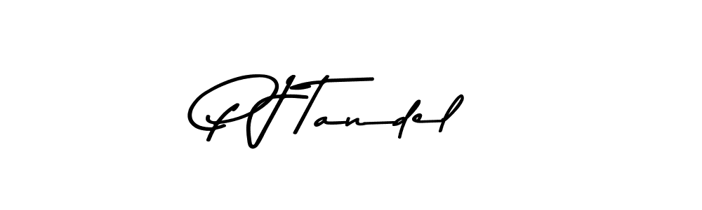 How to Draw P J Tandel signature style? Asem Kandis PERSONAL USE is a latest design signature styles for name P J Tandel. P J Tandel signature style 9 images and pictures png