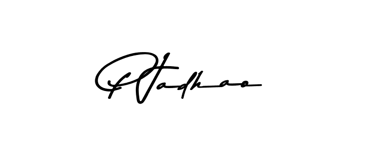 How to Draw P Jadhao signature style? Asem Kandis PERSONAL USE is a latest design signature styles for name P Jadhao. P Jadhao signature style 9 images and pictures png