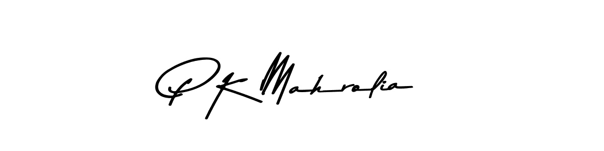 You should practise on your own different ways (Asem Kandis PERSONAL USE) to write your name (P K Mahrolia) in signature. don't let someone else do it for you. P K Mahrolia signature style 9 images and pictures png