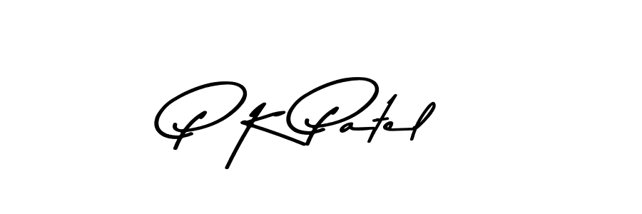 How to make P K Patel name signature. Use Asem Kandis PERSONAL USE style for creating short signs online. This is the latest handwritten sign. P K Patel signature style 9 images and pictures png