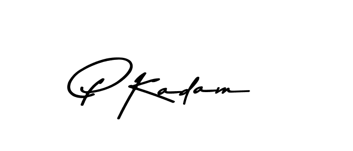 Use a signature maker to create a handwritten signature online. With this signature software, you can design (Asem Kandis PERSONAL USE) your own signature for name P Kadam. P Kadam signature style 9 images and pictures png