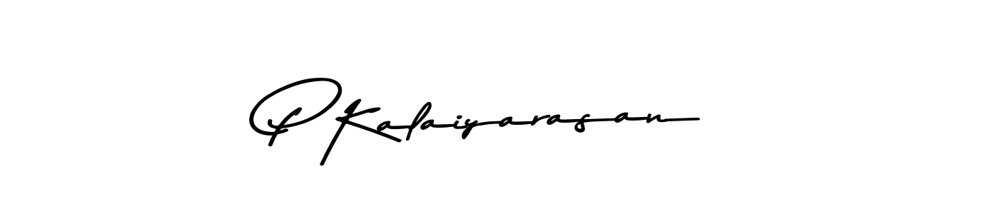 Create a beautiful signature design for name P Kalaiyarasan. With this signature (Asem Kandis PERSONAL USE) fonts, you can make a handwritten signature for free. P Kalaiyarasan signature style 9 images and pictures png