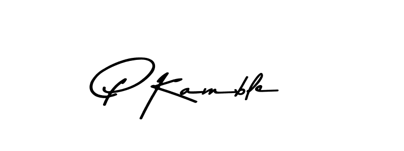 You should practise on your own different ways (Asem Kandis PERSONAL USE) to write your name (P Kamble) in signature. don't let someone else do it for you. P Kamble signature style 9 images and pictures png