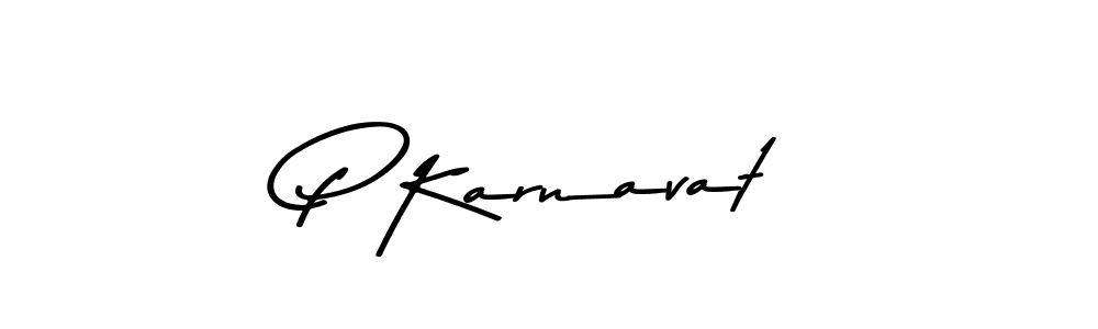 Use a signature maker to create a handwritten signature online. With this signature software, you can design (Asem Kandis PERSONAL USE) your own signature for name P Karnavat. P Karnavat signature style 9 images and pictures png
