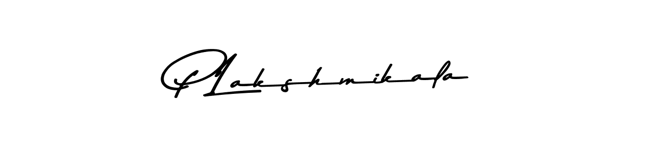 How to make P Lakshmikala name signature. Use Asem Kandis PERSONAL USE style for creating short signs online. This is the latest handwritten sign. P Lakshmikala signature style 9 images and pictures png