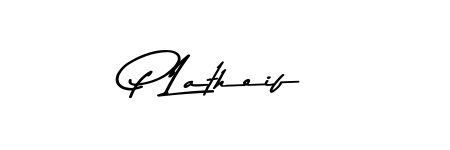 How to make P Latheif signature? Asem Kandis PERSONAL USE is a professional autograph style. Create handwritten signature for P Latheif name. P Latheif signature style 9 images and pictures png