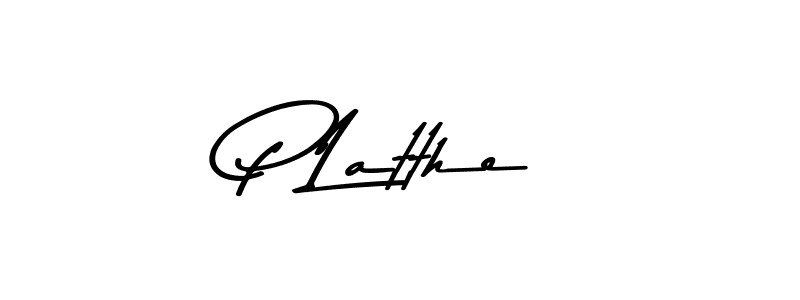 P Latthe stylish signature style. Best Handwritten Sign (Asem Kandis PERSONAL USE) for my name. Handwritten Signature Collection Ideas for my name P Latthe. P Latthe signature style 9 images and pictures png