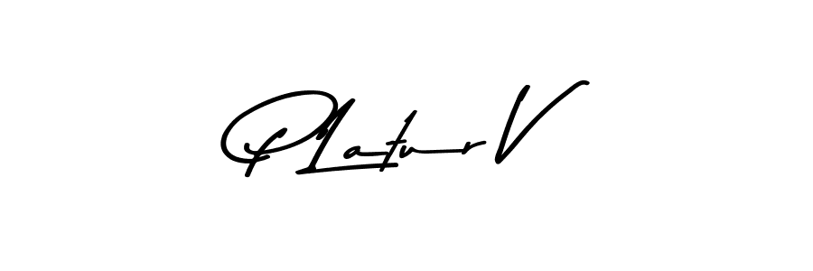 You should practise on your own different ways (Asem Kandis PERSONAL USE) to write your name (P Latur V) in signature. don't let someone else do it for you. P Latur V signature style 9 images and pictures png