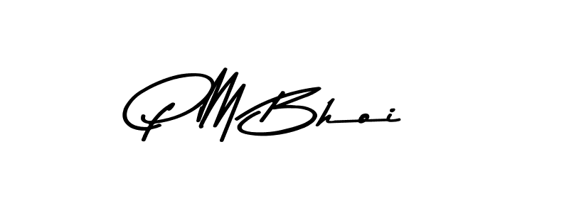 Also You can easily find your signature by using the search form. We will create P M Bhoi name handwritten signature images for you free of cost using Asem Kandis PERSONAL USE sign style. P M Bhoi signature style 9 images and pictures png