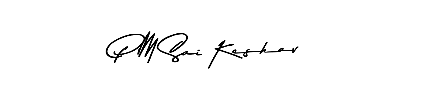 Similarly Asem Kandis PERSONAL USE is the best handwritten signature design. Signature creator online .You can use it as an online autograph creator for name P M Sai Keshav. P M Sai Keshav signature style 9 images and pictures png