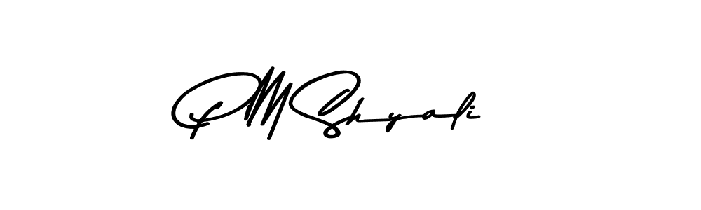 Here are the top 10 professional signature styles for the name P M Shyali. These are the best autograph styles you can use for your name. P M Shyali signature style 9 images and pictures png