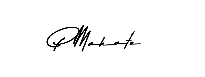 P Mahato stylish signature style. Best Handwritten Sign (Asem Kandis PERSONAL USE) for my name. Handwritten Signature Collection Ideas for my name P Mahato. P Mahato signature style 9 images and pictures png