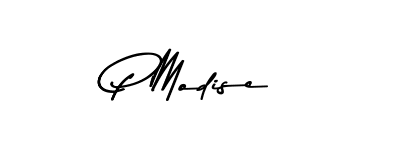 Create a beautiful signature design for name P Modise. With this signature (Asem Kandis PERSONAL USE) fonts, you can make a handwritten signature for free. P Modise signature style 9 images and pictures png