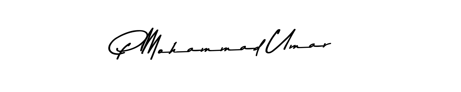 Similarly Asem Kandis PERSONAL USE is the best handwritten signature design. Signature creator online .You can use it as an online autograph creator for name P Mohammad Umar. P Mohammad Umar signature style 9 images and pictures png