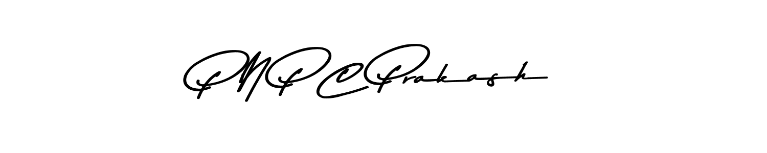 How to make P N P C Prakash name signature. Use Asem Kandis PERSONAL USE style for creating short signs online. This is the latest handwritten sign. P N P C Prakash signature style 9 images and pictures png