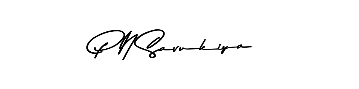 Make a beautiful signature design for name P N Savukiya. With this signature (Asem Kandis PERSONAL USE) style, you can create a handwritten signature for free. P N Savukiya signature style 9 images and pictures png