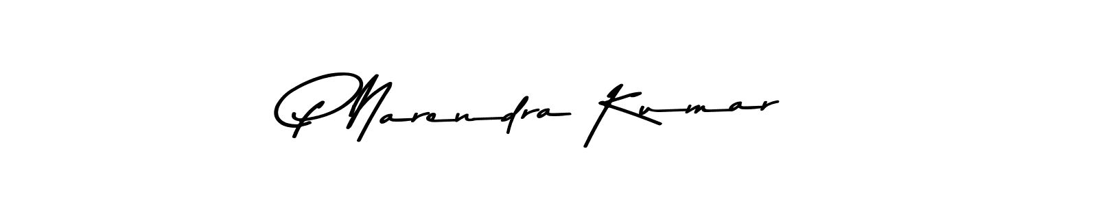 The best way (Asem Kandis PERSONAL USE) to make a short signature is to pick only two or three words in your name. The name P Narendra Kumar include a total of six letters. For converting this name. P Narendra Kumar signature style 9 images and pictures png
