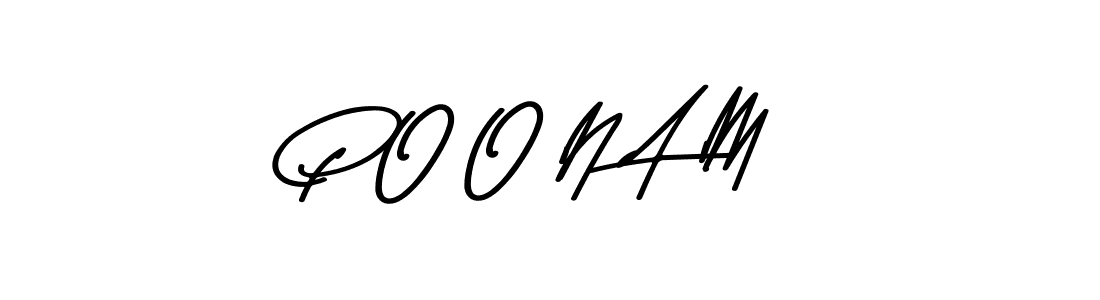 Make a beautiful signature design for name P O O N A M. With this signature (Asem Kandis PERSONAL USE) style, you can create a handwritten signature for free. P O O N A M signature style 9 images and pictures png