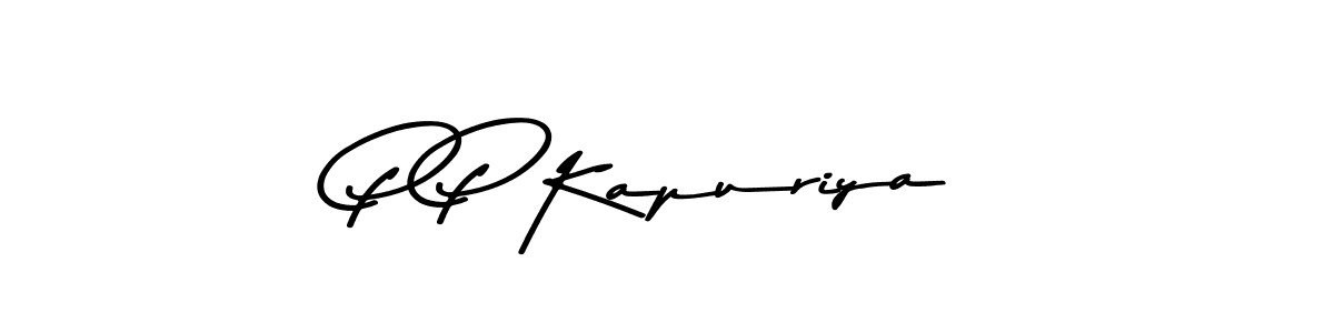 How to Draw P P Kapuriya signature style? Asem Kandis PERSONAL USE is a latest design signature styles for name P P Kapuriya. P P Kapuriya signature style 9 images and pictures png