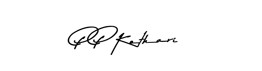 Design your own signature with our free online signature maker. With this signature software, you can create a handwritten (Asem Kandis PERSONAL USE) signature for name P P Kothari. P P Kothari signature style 9 images and pictures png