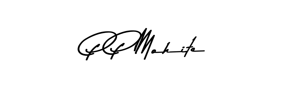 How to make P P Mohite signature? Asem Kandis PERSONAL USE is a professional autograph style. Create handwritten signature for P P Mohite name. P P Mohite signature style 9 images and pictures png