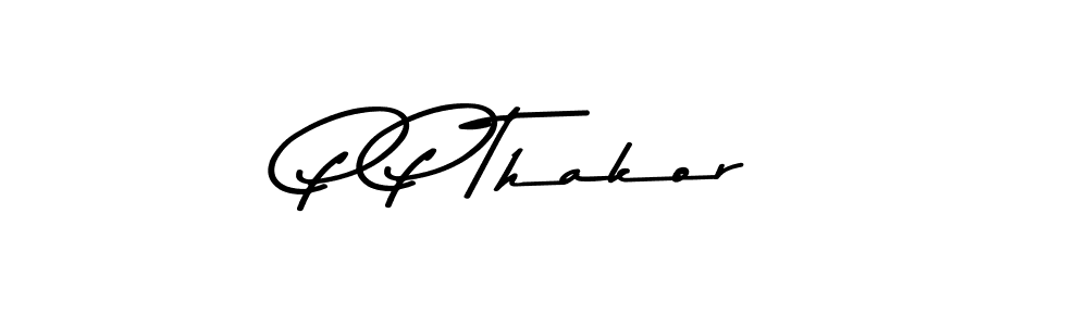 Similarly Asem Kandis PERSONAL USE is the best handwritten signature design. Signature creator online .You can use it as an online autograph creator for name P P Thakor. P P Thakor signature style 9 images and pictures png