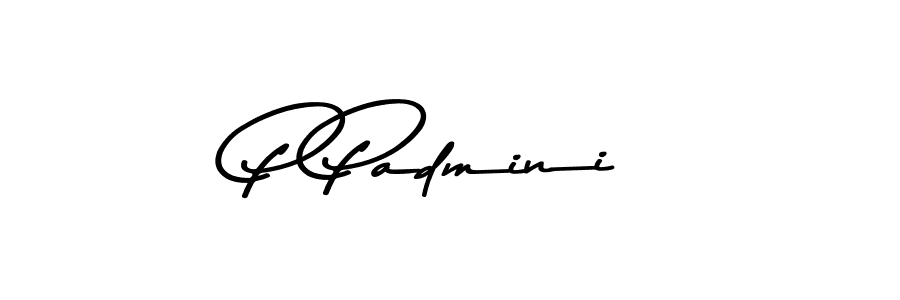 Make a beautiful signature design for name P Padmini. With this signature (Asem Kandis PERSONAL USE) style, you can create a handwritten signature for free. P Padmini signature style 9 images and pictures png