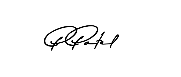 Create a beautiful signature design for name P Patel. With this signature (Asem Kandis PERSONAL USE) fonts, you can make a handwritten signature for free. P Patel signature style 9 images and pictures png