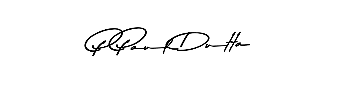 Design your own signature with our free online signature maker. With this signature software, you can create a handwritten (Asem Kandis PERSONAL USE) signature for name P Paul Dutta. P Paul Dutta signature style 9 images and pictures png