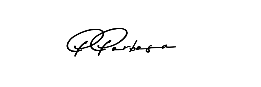 Design your own signature with our free online signature maker. With this signature software, you can create a handwritten (Asem Kandis PERSONAL USE) signature for name P Porbosa. P Porbosa signature style 9 images and pictures png