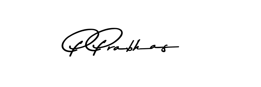 How to make P Prabhas name signature. Use Asem Kandis PERSONAL USE style for creating short signs online. This is the latest handwritten sign. P Prabhas signature style 9 images and pictures png