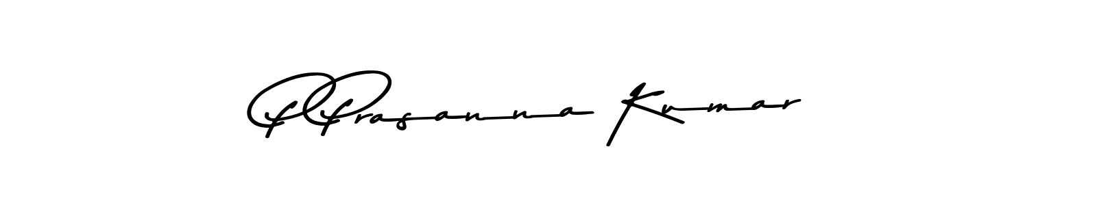 The best way (Asem Kandis PERSONAL USE) to make a short signature is to pick only two or three words in your name. The name P Prasanna Kumar include a total of six letters. For converting this name. P Prasanna Kumar signature style 9 images and pictures png