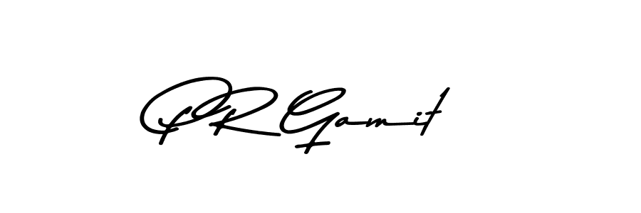 P R Gamit stylish signature style. Best Handwritten Sign (Asem Kandis PERSONAL USE) for my name. Handwritten Signature Collection Ideas for my name P R Gamit. P R Gamit signature style 9 images and pictures png