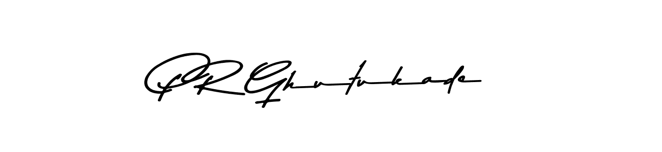 Use a signature maker to create a handwritten signature online. With this signature software, you can design (Asem Kandis PERSONAL USE) your own signature for name P R Ghutukade. P R Ghutukade signature style 9 images and pictures png