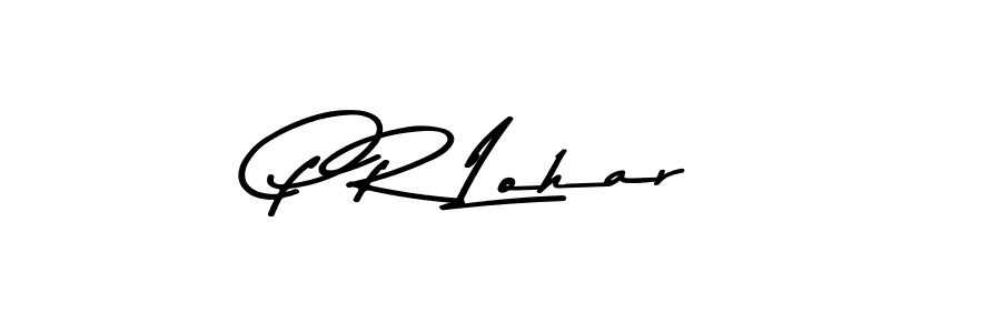 Create a beautiful signature design for name P R Lohar. With this signature (Asem Kandis PERSONAL USE) fonts, you can make a handwritten signature for free. P R Lohar signature style 9 images and pictures png