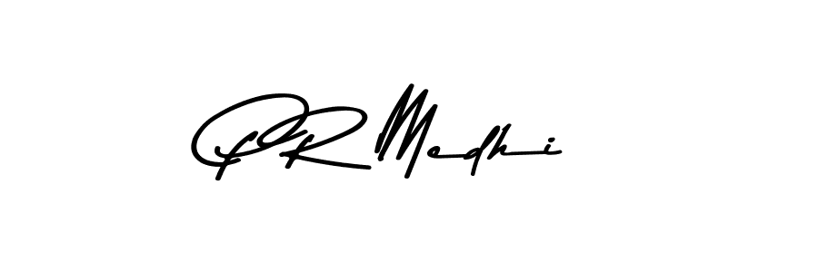 P R Medhi stylish signature style. Best Handwritten Sign (Asem Kandis PERSONAL USE) for my name. Handwritten Signature Collection Ideas for my name P R Medhi. P R Medhi signature style 9 images and pictures png