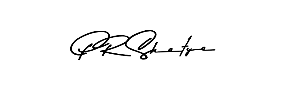 Also You can easily find your signature by using the search form. We will create P R Shetye name handwritten signature images for you free of cost using Asem Kandis PERSONAL USE sign style. P R Shetye signature style 9 images and pictures png