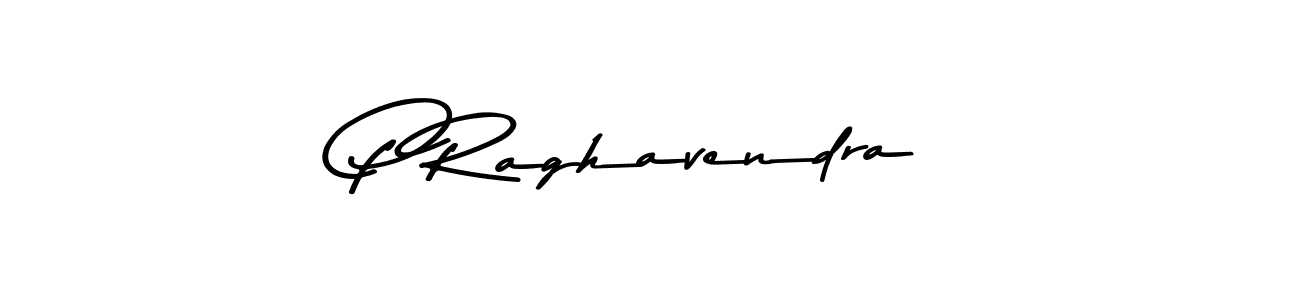 Make a beautiful signature design for name P Raghavendra. With this signature (Asem Kandis PERSONAL USE) style, you can create a handwritten signature for free. P Raghavendra signature style 9 images and pictures png