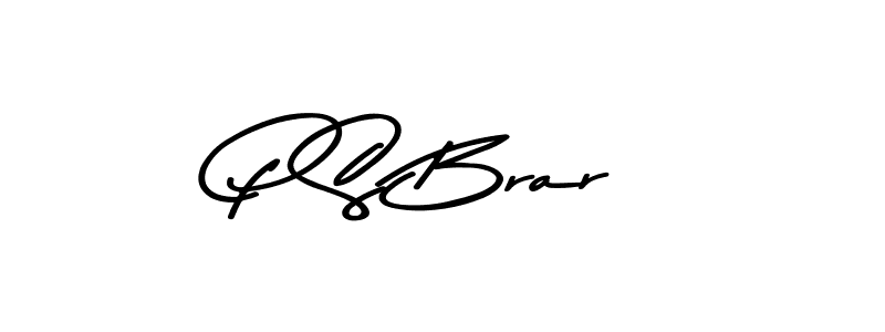 How to make P S Brar signature? Asem Kandis PERSONAL USE is a professional autograph style. Create handwritten signature for P S Brar name. P S Brar signature style 9 images and pictures png