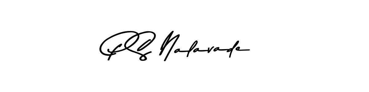 How to make P S Nalavade signature? Asem Kandis PERSONAL USE is a professional autograph style. Create handwritten signature for P S Nalavade name. P S Nalavade signature style 9 images and pictures png