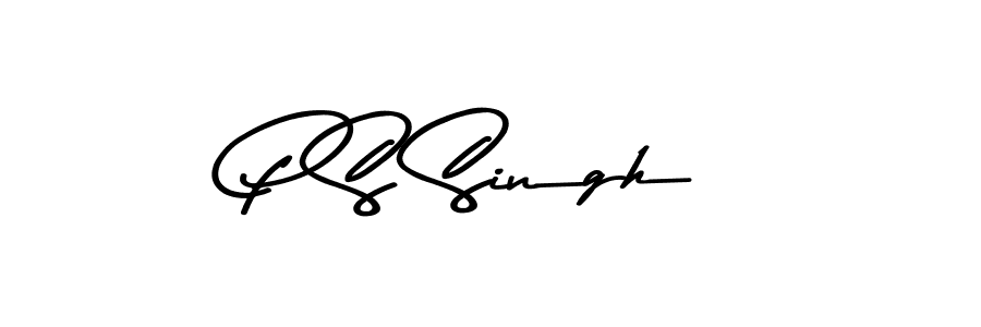 How to make P S Singh name signature. Use Asem Kandis PERSONAL USE style for creating short signs online. This is the latest handwritten sign. P S Singh signature style 9 images and pictures png