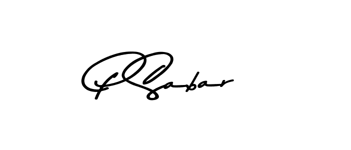 P Sabar stylish signature style. Best Handwritten Sign (Asem Kandis PERSONAL USE) for my name. Handwritten Signature Collection Ideas for my name P Sabar. P Sabar signature style 9 images and pictures png