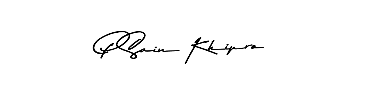 Similarly Asem Kandis PERSONAL USE is the best handwritten signature design. Signature creator online .You can use it as an online autograph creator for name P Sain Khipro. P Sain Khipro signature style 9 images and pictures png